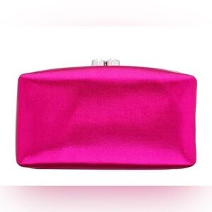 Nina Women's Metallic Lame' Box Frame Clutch